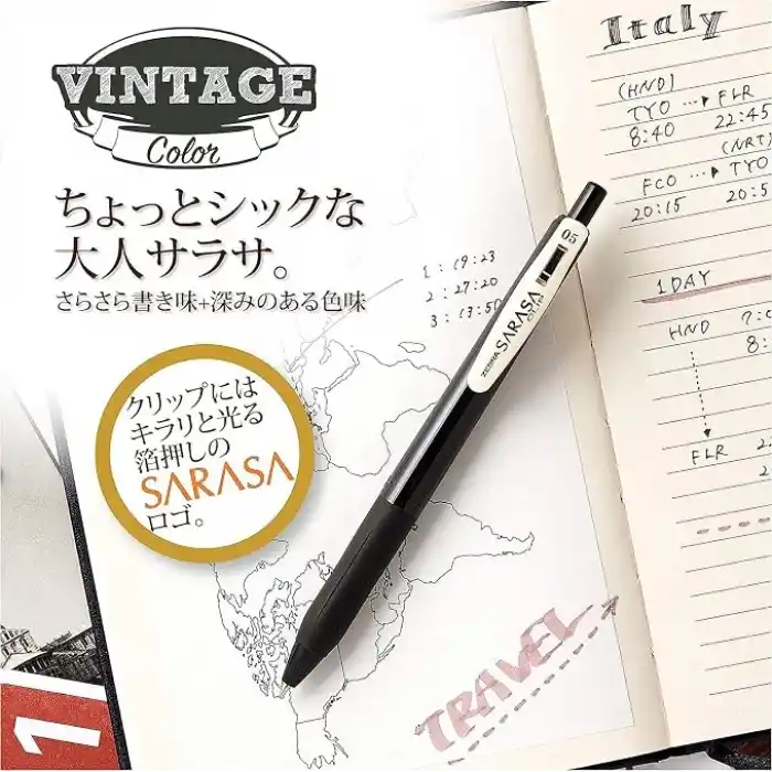ZEBRA Sarasa Clip Vintage Seri 1 Set 0,5MM 5 Li Pet