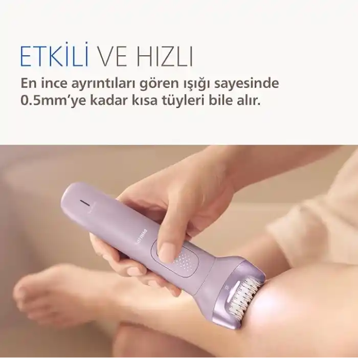 Philips Epilatör Serisi 9000, Kablosuz, Islak ve Kuru Kullanım, ProGuide, LED Işık, 32 Cımbız, BRE728/05
