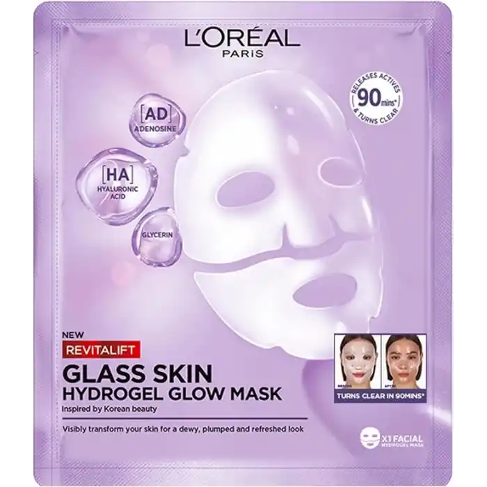 LOreal Skin Expert L’Oreal Paris Revitalift Glassy Skin Şeffaflaşan Hidrojel Maske