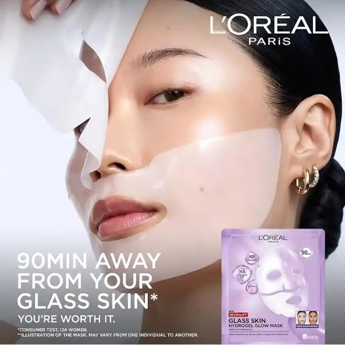 LOreal Skin Expert L’Oreal Paris Revitalift Glassy Skin Şeffaflaşan Hidrojel Maske