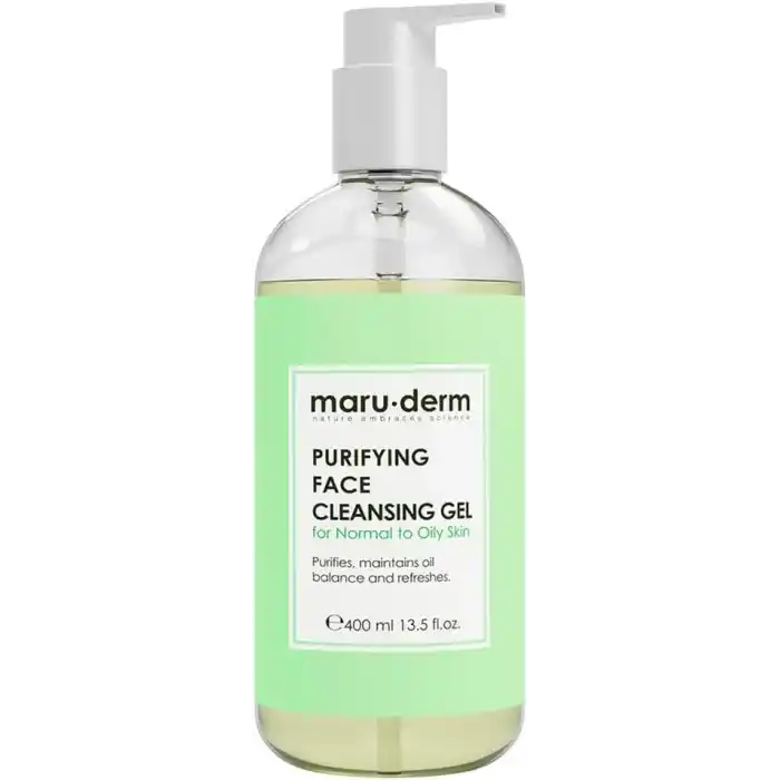 Maruderm Karma ve Yağlı Ciltler için Yüz Yıkama Jeli – Salisilik Asit ile Arındırıcı Günlük Temizleyici, Bitki Proteinleriyle, 400 ML