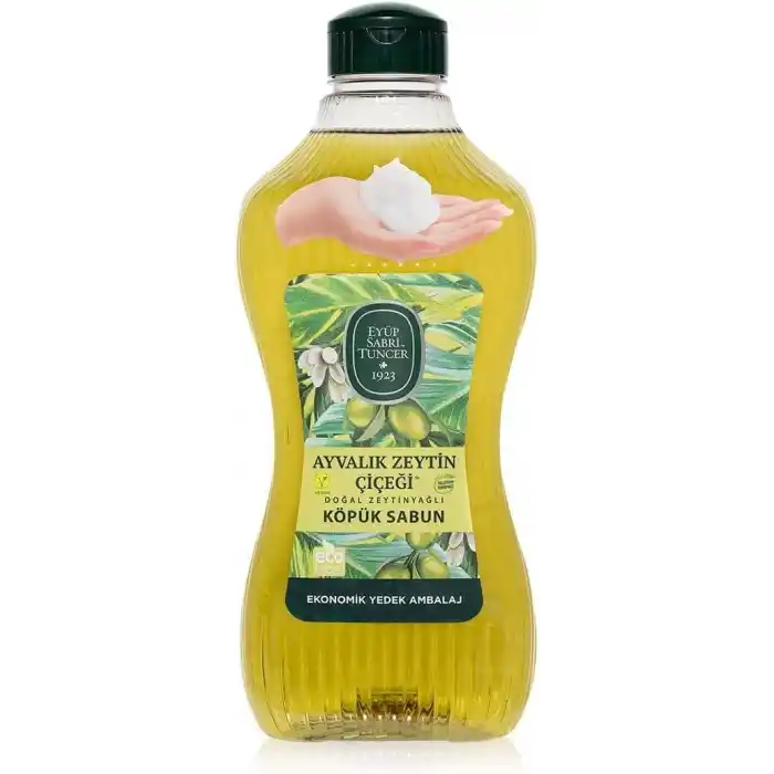 Eyüp Sabri Tuncer Doğal Zeytinyağlı Köpük Sabun Ayvalık Zeytin Çiçeği 1,5 Litre Pet Şişe