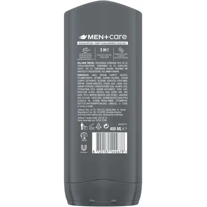 Dove Men Care Eucalyptus Mint Duş Jeli 400 Mililitre