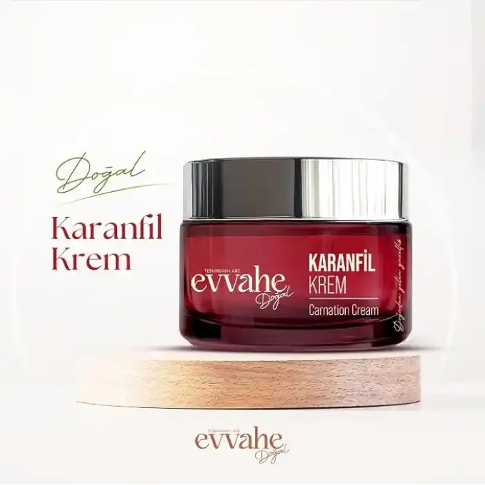 Evvahe Doğal Karanfil, (FERAHLATICI, KOKU), Krem, (40ML)