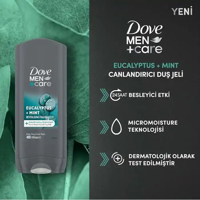Dove Men Care Eucalyptus Mint Duş Jeli 400 Mililitre