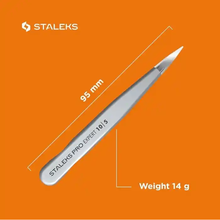 Batık saç cımbızı - STALEKS PRO - tip 5 - Pinpoint Tip Cımbız - Cerrahi Paslanmaz Çelik - Dayanıklılık - Hassasiyet - El Yapımı - Uzmanlar ve profesyoneller için.