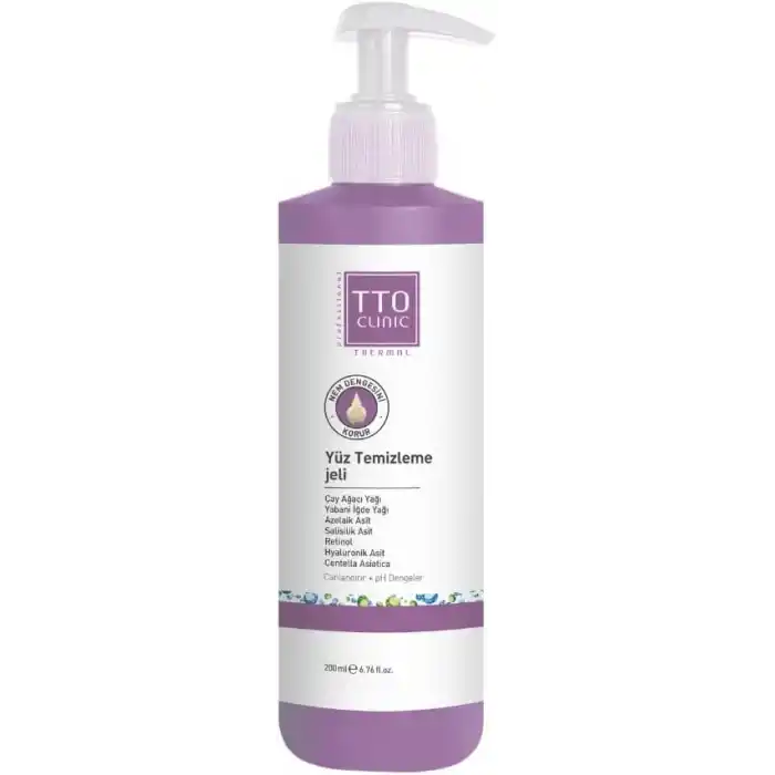 TTO Clinic Yüz Temizleme Jeli 200ml, Arındırıcı ve Dengeleyici