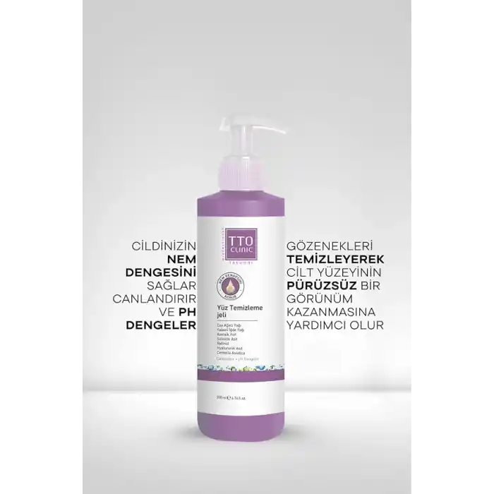 TTO Clinic Yüz Temizleme Jeli 200ml, Arındırıcı ve Dengeleyici