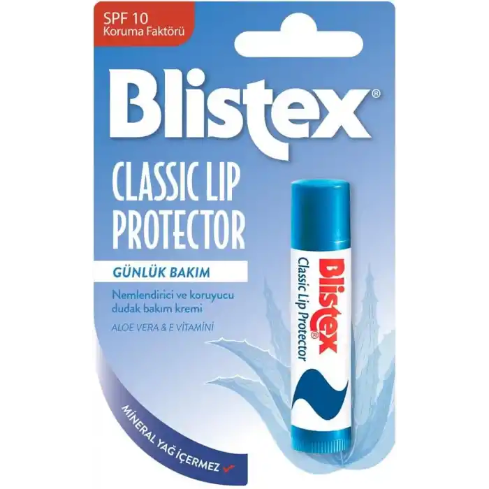 Blistex Classic Lip Protector Nemlendirici ve Koruyucu Dudak Bakım Kremi SPF 10