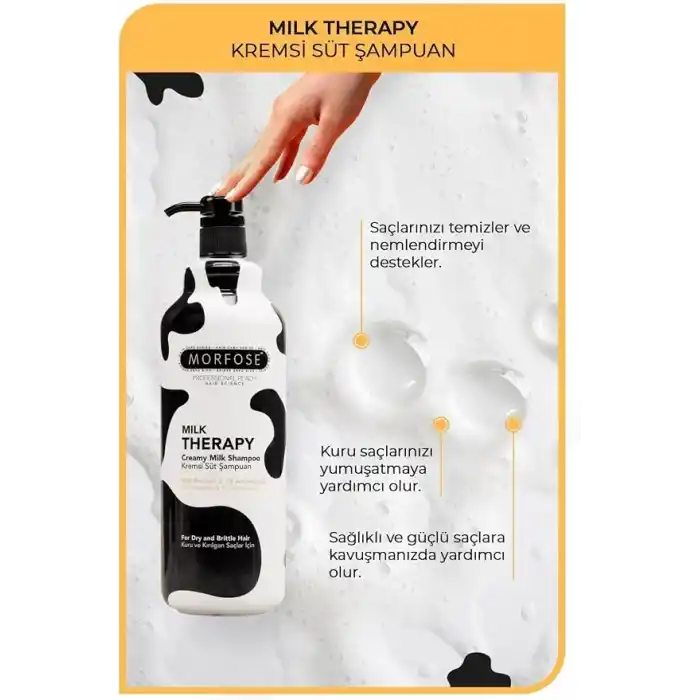 MORFOSE Milk Therapy Şampuan 1000 Ml 2 Adet
