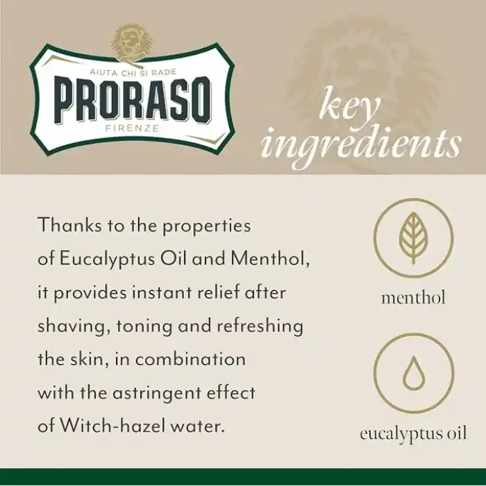 Proraso Tıraş Sonrası Losyon - Okaliptus Yağı Ve Mentollü, 100 Ml