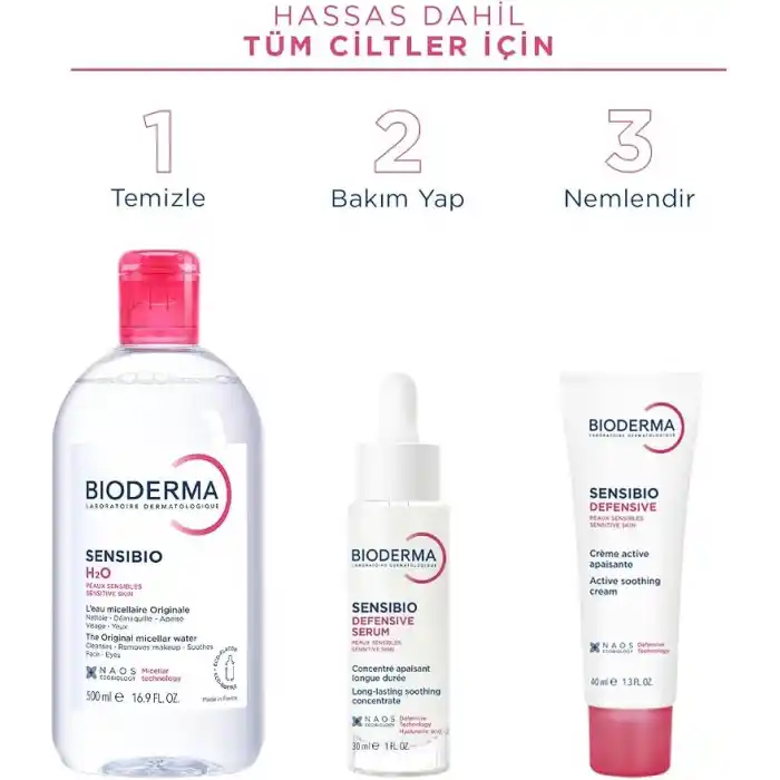 Bioderma Sensibio H2O 500ml İkiz Set