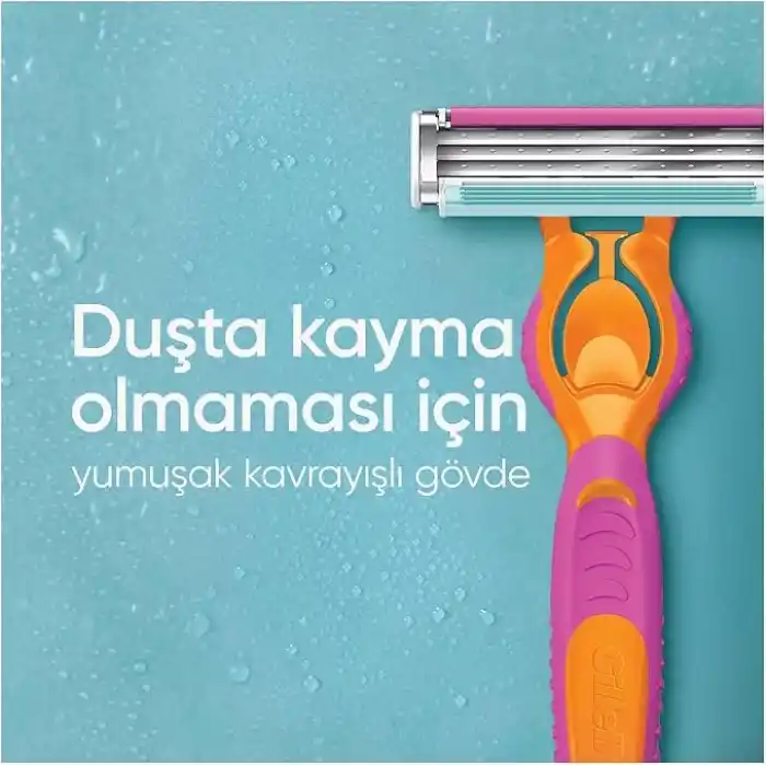 Gillette Simply Venus 3 Miami Tıraş Makinesi Gövdesi + 4 Bıçak