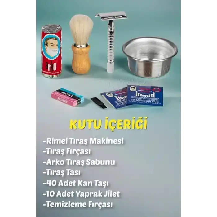 Rimei Manuel Tıraş Aleti 7 Parça Set, 7480000717525