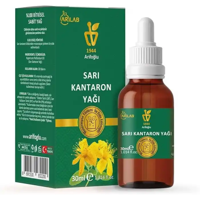 Arifoğlu Sarı Kantaron Yağı 30ml%100 Saf Yağ ARLAB Pure St Johns Wort Oil 30ml