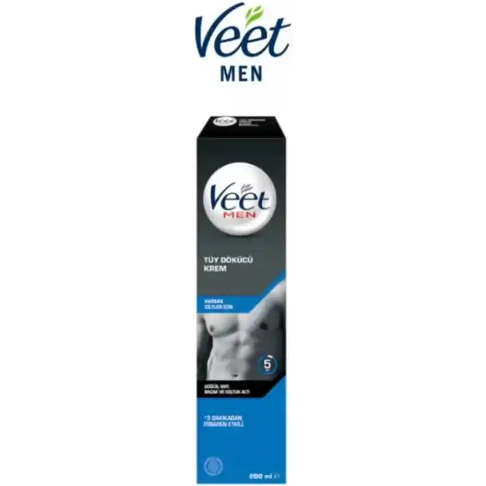 Veet Men Erkekler İçin Tüy Dökücü Krem, Hassas Ciltler, 100 ml