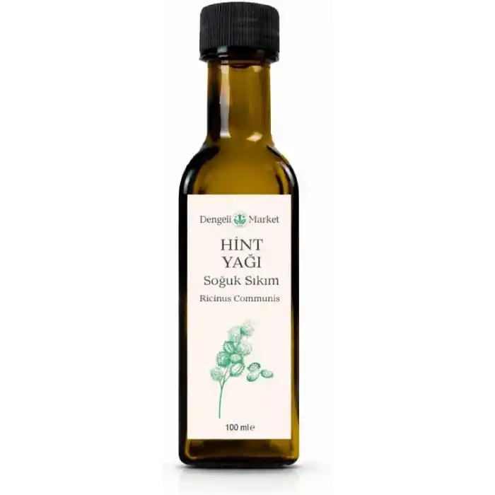 Hint Yağı 100 ml - Soğuk Sıkım Castor Oil, Saç, Kaş, Kirpik ve Cilt Bakımı İçin Nemlendirici ve Besleyici Doğal Bakım Yağı, Vegan ve Katkısız,%100 Saf ve Doğal, Hekzansız