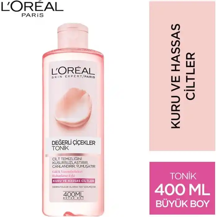 L’Oréal Paris Değerli Çiçekler Tonik Kuru ve Hassas Ciltler (400 ml)