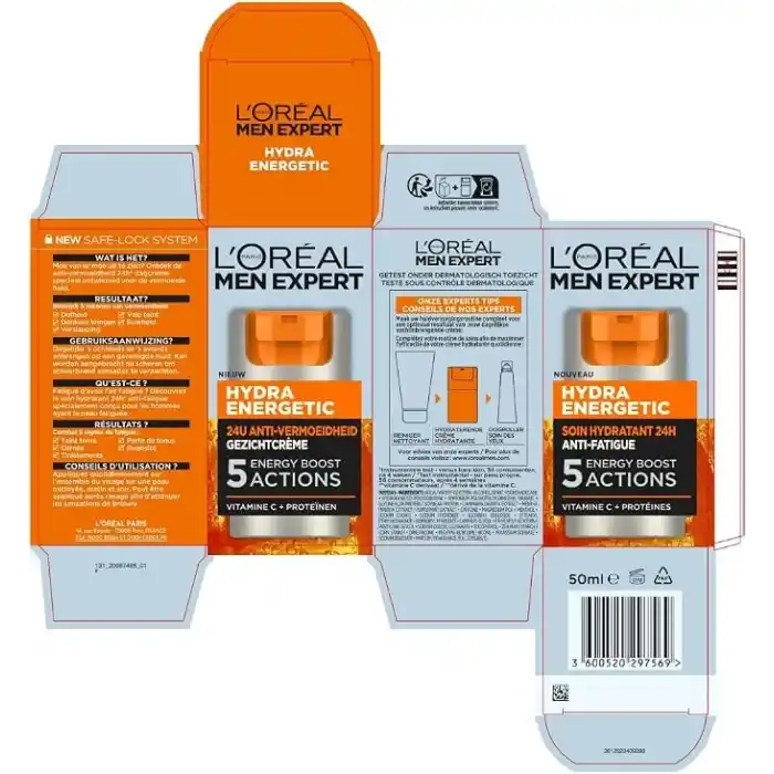 L’Oréal Paris MEN EXPERT HYDRA ENERGETIC MOISTURIZER PUMP 50ML