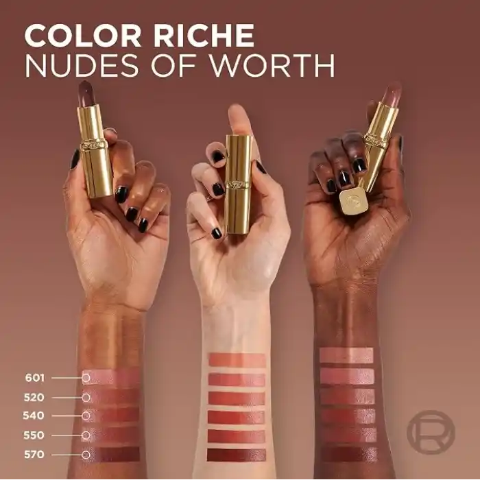 LOreal Paris Color Riche Saten Bitişli Ruj - 550 Nude Unapologetic
