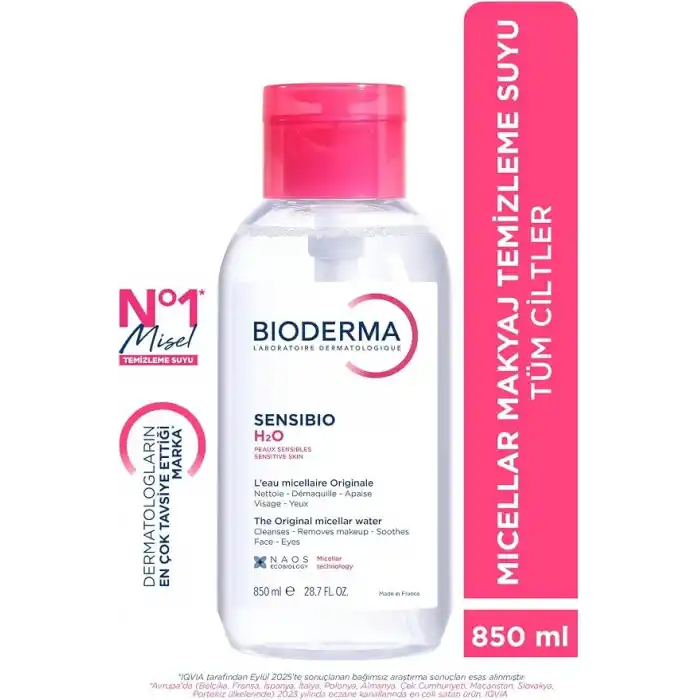 Bioderma Sensibio H2O Micellar Makyaj Temizleme Suyu 850 ml