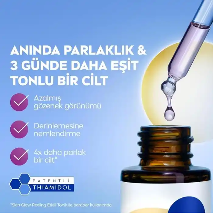 NIVEA Luminous630 Skin Glow Anında Aydınlatıcı Serum, 30 ml, Eşit Cilt Tonu,Nemlendirme,Leke Karşıtı Thiamidol,Niasinamid,Aloe Vera