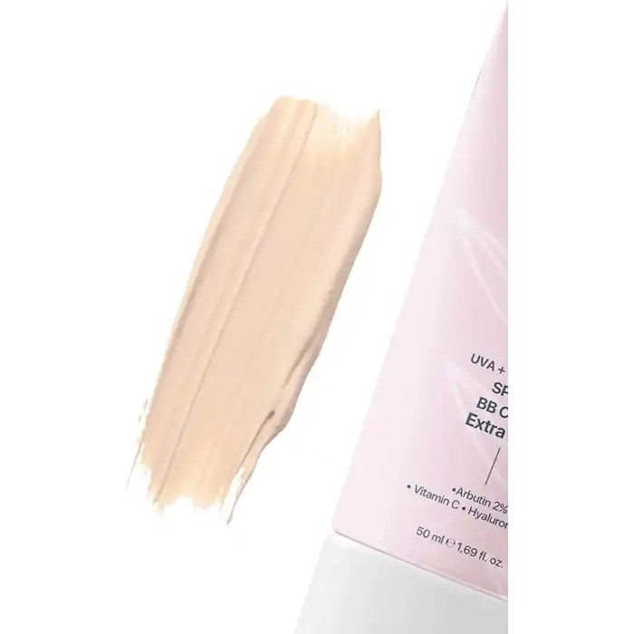 Skin Sensual SPF50+ PA++++ Kapatıcı BB Krem Extra Light 50 ml | Leke Karşıtı, Aydınlık Cilt Görünümü | UVA+UVB Koruma | Geniş Spektrum Koruma