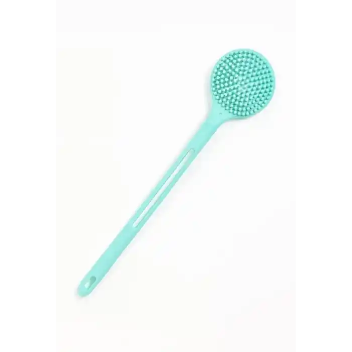 Busstier Çift Taraflı Silikon Duş Vücut Fırçası Uzun Saplı Banyo Yıkama Fırçası Sırt Masaj Peeling Fırçası Derin Temizlik ve Rahatlatıcı Masaj İçin Esnek Yumuşak Vücut Temizleme Aparatı