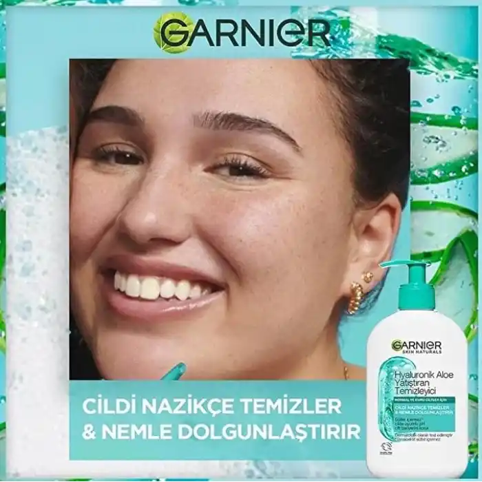 Garnier Hyaluronik Aloe Nemlendiren ve Yatıştıran Temizleyici 250 ML