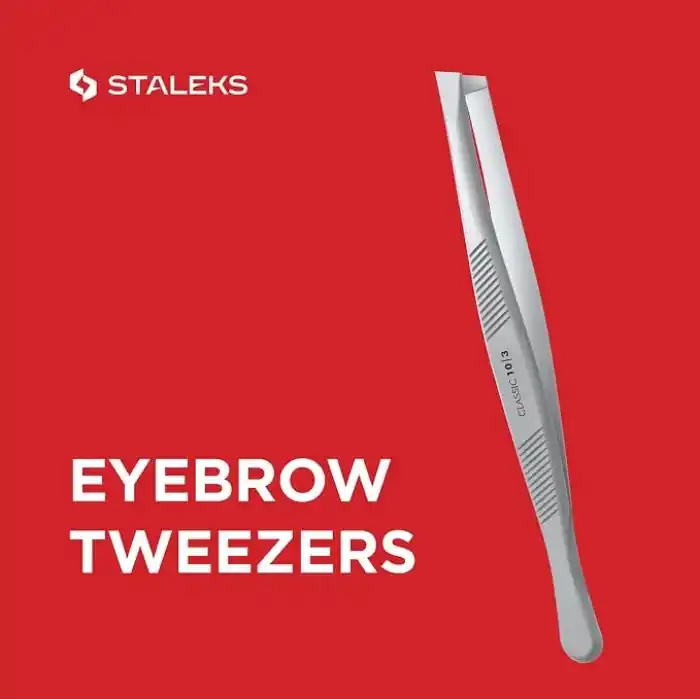 Staleks P-02 PVC Koruyucu Kılıflı Kaş Cımbızları Toplam Uzunluk 9 cm