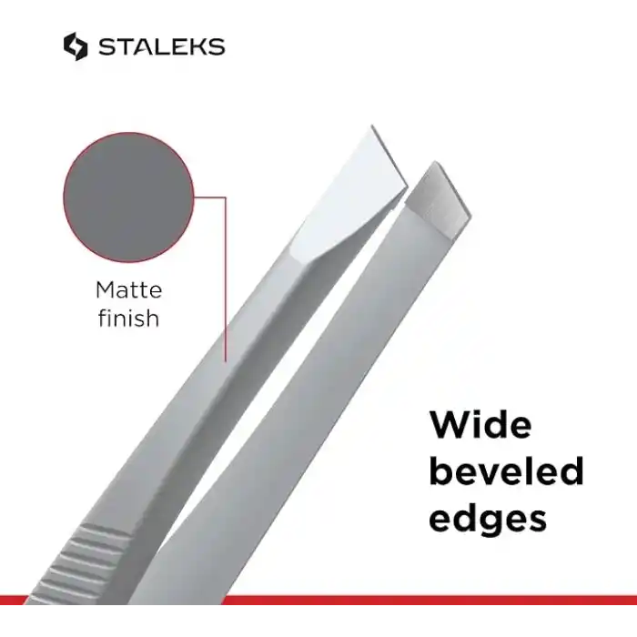 Staleks P-02 PVC Koruyucu Kılıflı Kaş Cımbızları Toplam Uzunluk 9 cm