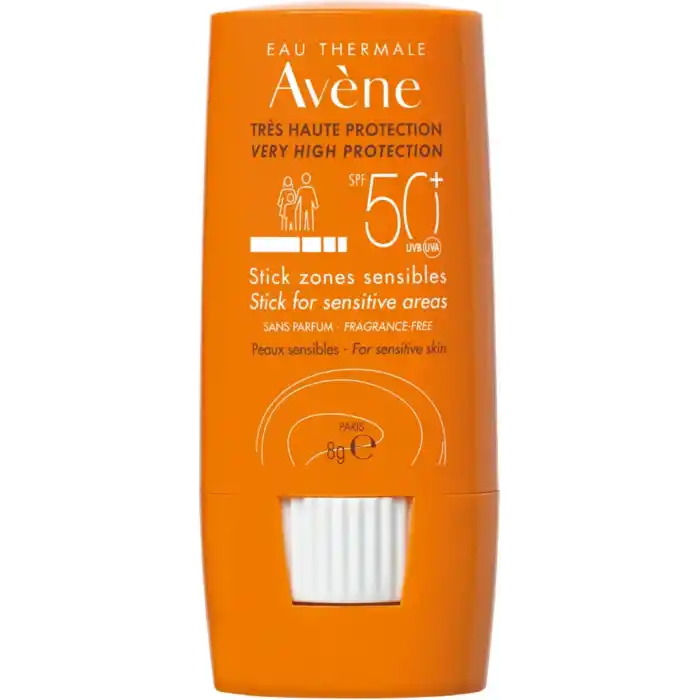 EAU THERMALE AVENE Stick Güneş Kremi SPF 50+ Hassas Bölgeler İçin Yüksek Koruma Sağlayan Güneş Koruyucu 8 gr