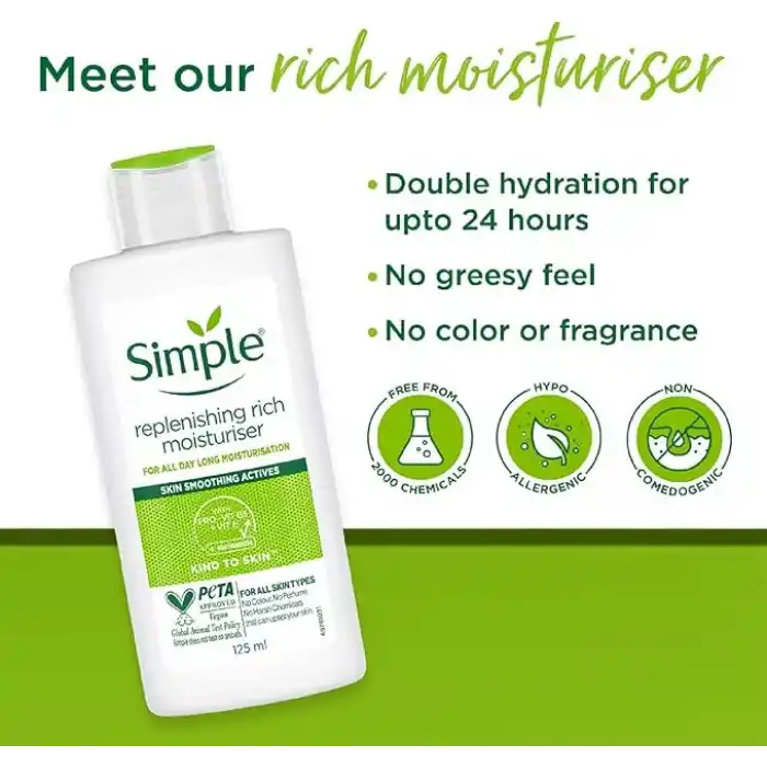Simple Yenileyici Zengin Nemlendirici, 125 ml Basitten