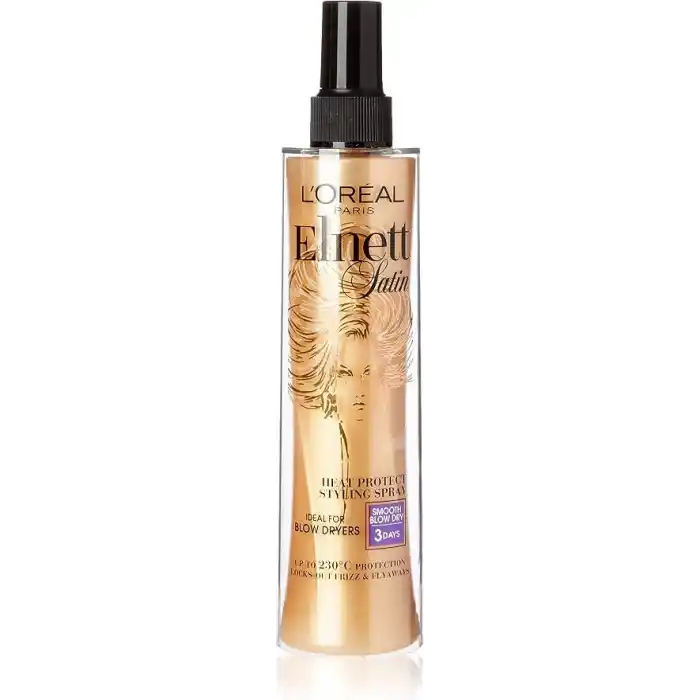 L’Oréal Paris Elnett Satin Isı Koruyucu Şekillendirici Saç Spreyi, 170 ml, Tekli Paket