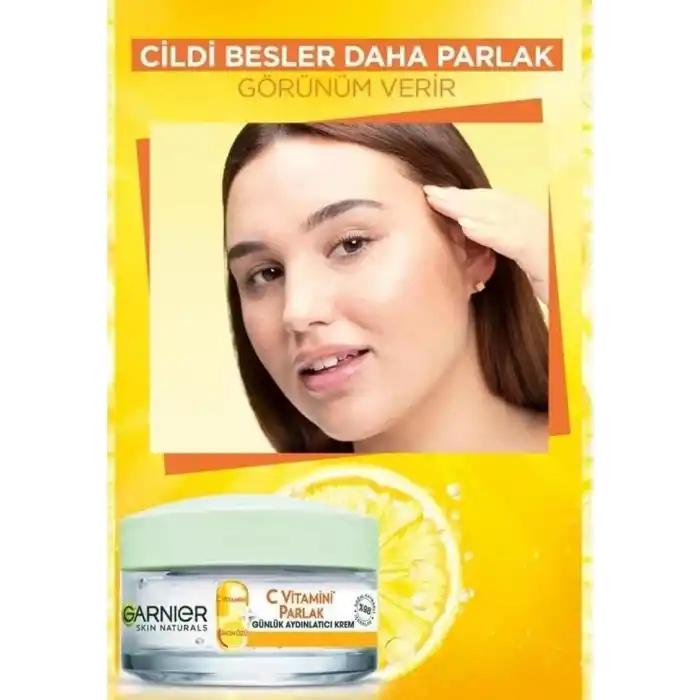 Garnier C Vitamini Parlak Günlük Aydınlatıcı Nemlendirici Krem 50ml