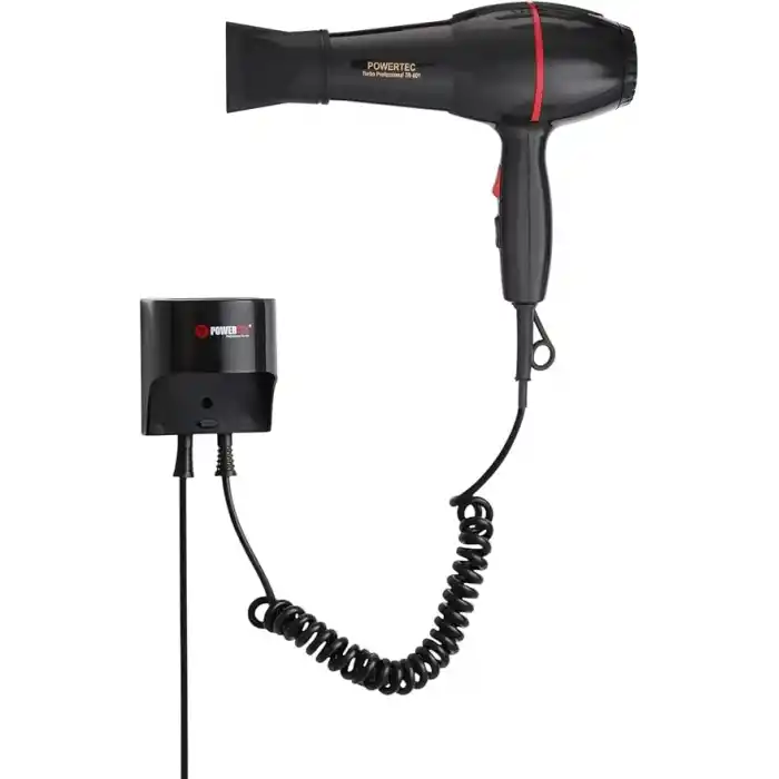 Powertec TR-301 Askı Aparatlı | Otel Tipi | Profesyonel Saç Kurutma & Fön Makinesi