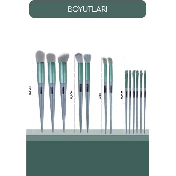 Chermik Fix 13 Parça Profesyonel Makyaj Fırçası Özel Çantalı Kutulu Makyaj Aksesuarı