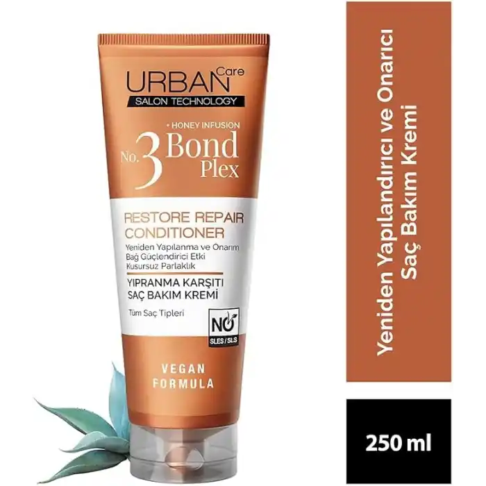 URBAN Care No.3 Bond Plex Yıpranma Karşıtı Saç Bakım Kremi 250 ml- Vegan