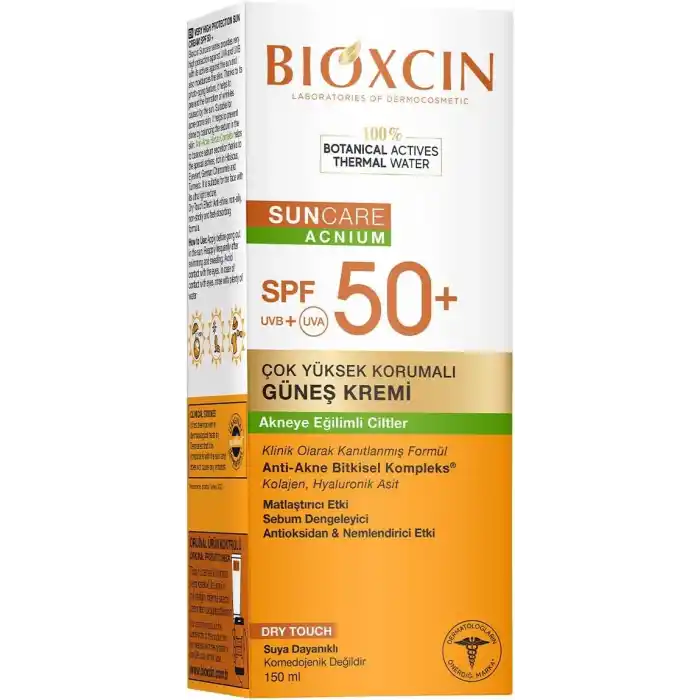 Bioxcin Sun Akneye Eğilimli Cilt Güneş Kremi SPF50+ 150 ML