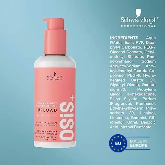 Schwarzkopf Osis+ Upload Bodifying Cream Hacim Veren Şekillendirici Saç Kremi 200 ml