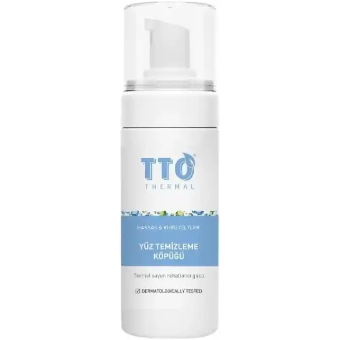 TTO Thermal Mini Yüz Temizleme Köpüğü 100 ml, Hassas Kuru Cilt, Seyahat Boy, Derin Temizleme, Ferahlatıcı