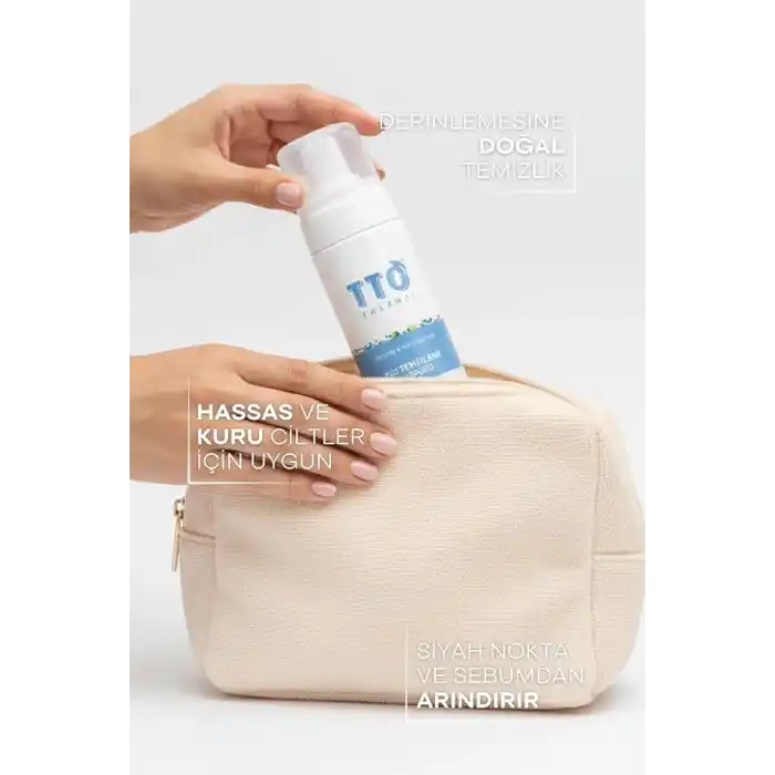 TTO Thermal Mini Yüz Temizleme Köpüğü 100 ml, Hassas Kuru Cilt, Seyahat Boy, Derin Temizleme, Ferahlatıcı
