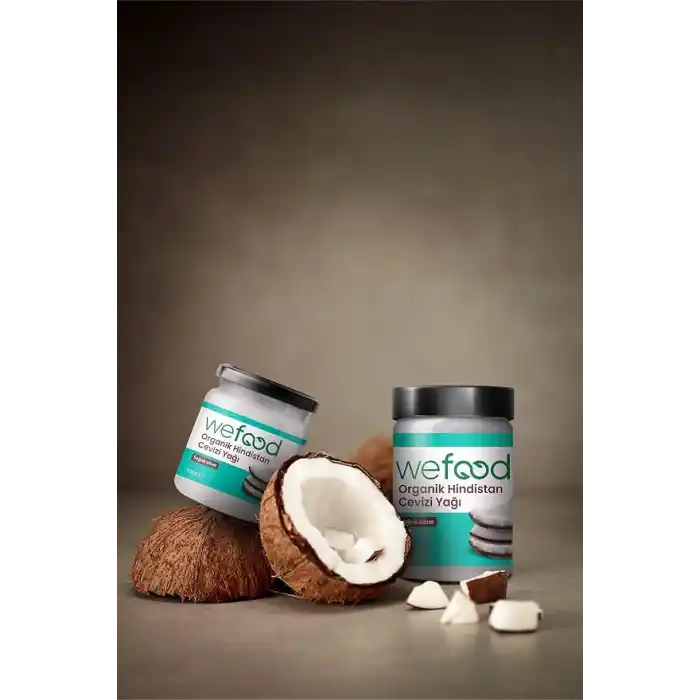 Wefood Organik Hindistan Cevizi Yağı 150 ml 2li (Soğuk Sıkım)