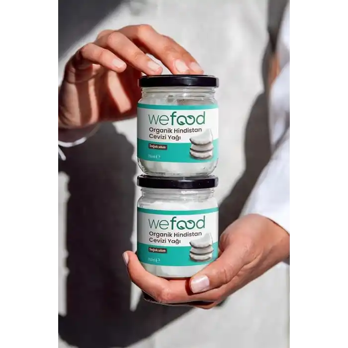 Wefood Organik Hindistan Cevizi Yağı 150 ml 2li (Soğuk Sıkım)