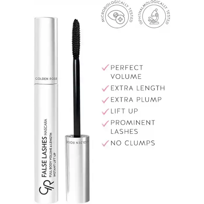 Golden Rose False Lashes Mascara - Takma Kirpik Etkili Hacim ve Uzunluk Veren Maskara