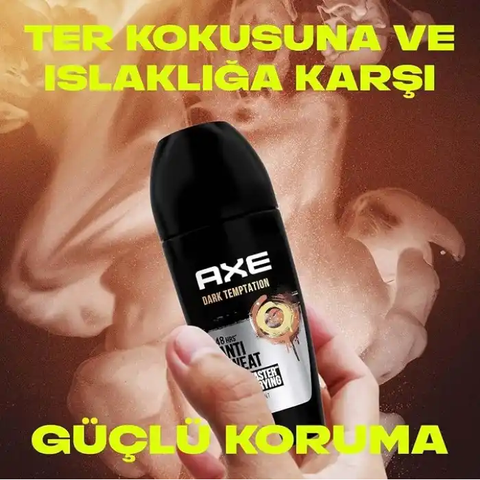 AXE Erkek Roll On Deodorant Dark Temptation 48 Saat Etkileyici Koku 50 ml