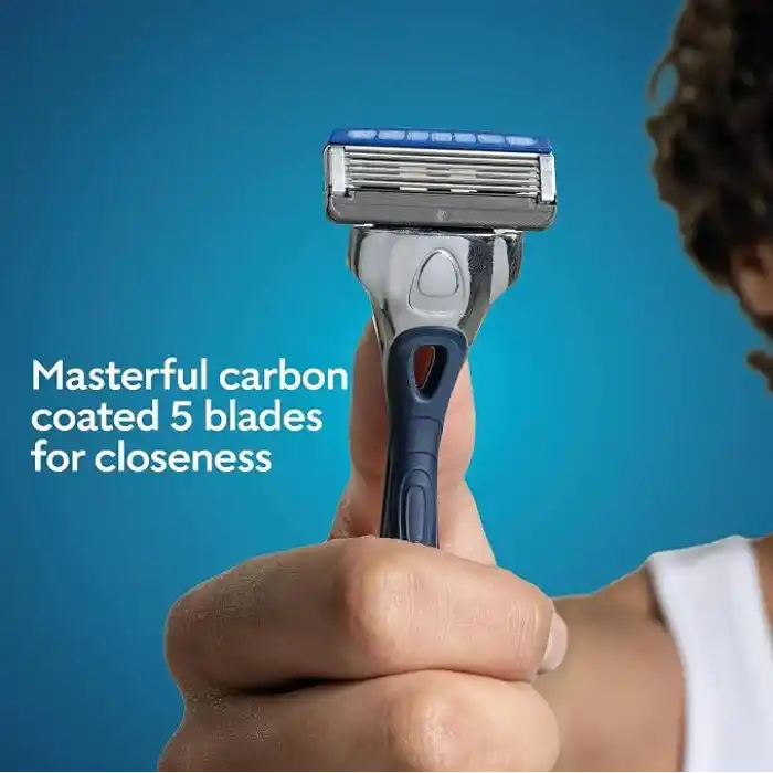 Wilkinson Erkek Tıraş Bıçağı Hydro 5, Cilt Nemlendirici, Karbon Kaplı Bıçak, Tıraş Bıçağı, 1 Yedek Bıçaklı Erkek Tıraş Bıçağı