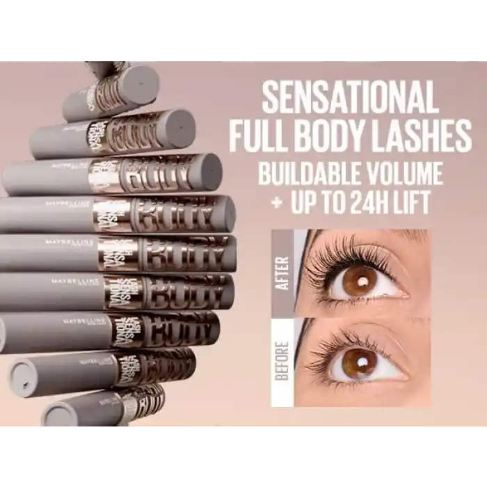 Maybelline New York Lash Sensational Body Maskara - Hacimli ve Gün Boyu Kalkık Görünen Kirpikler