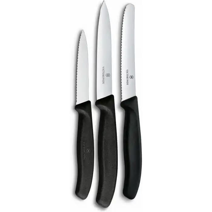 Victorinox 6.7113.34 Swiss Classic 3lü Bıçak Set, Siyah