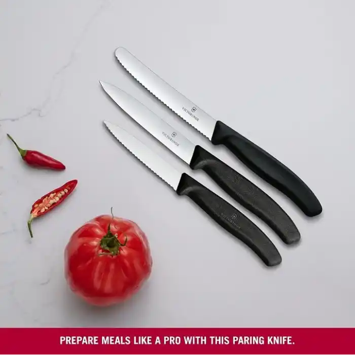 Victorinox 6.7113.34 Swiss Classic 3lü Bıçak Set, Siyah